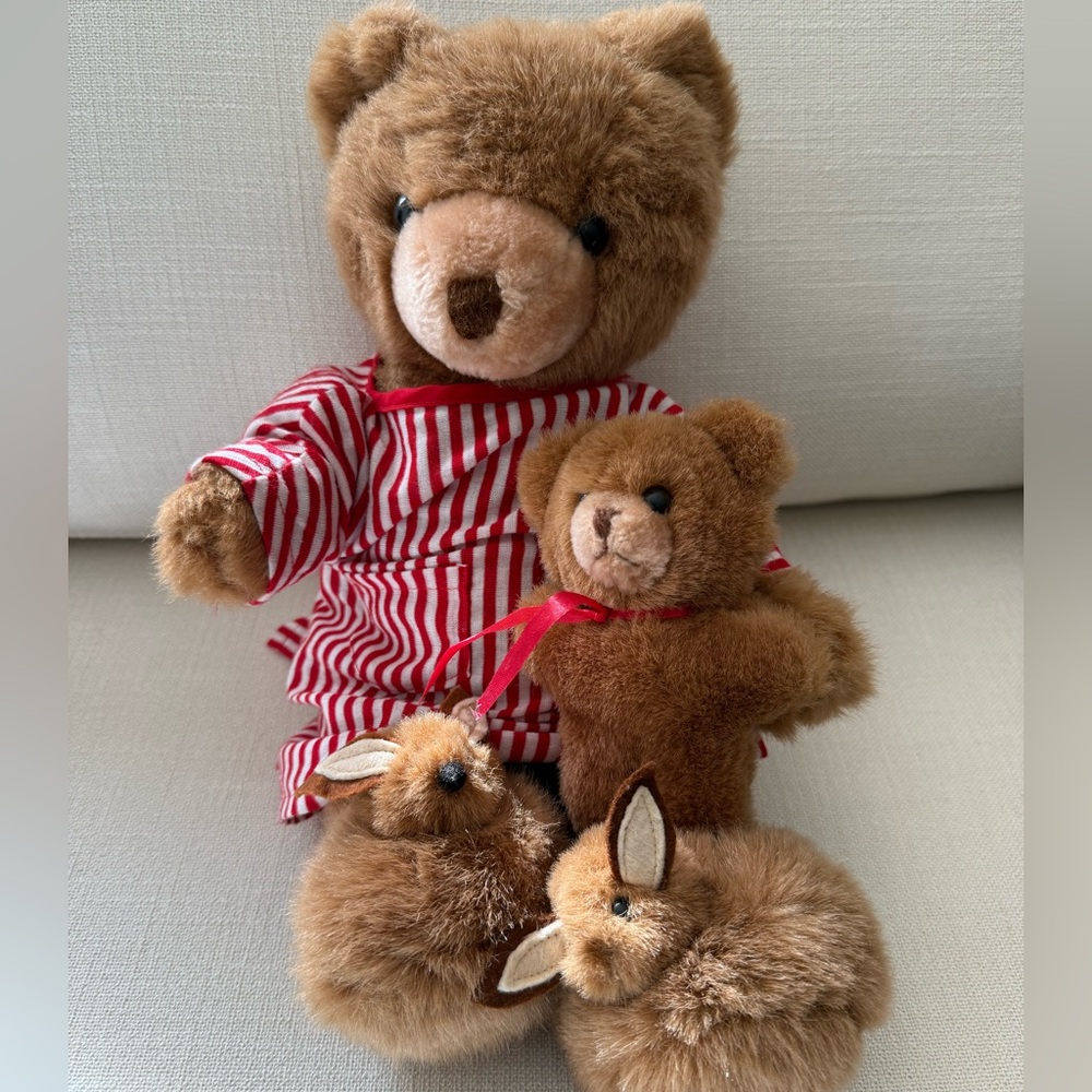 Vintage Schmid Musical Jointed Teddy Bear Plush Wind Up 1984 Gordon Fraser